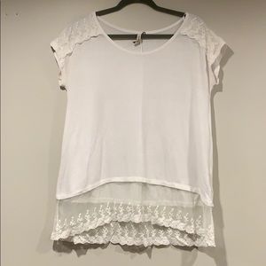 White lace top